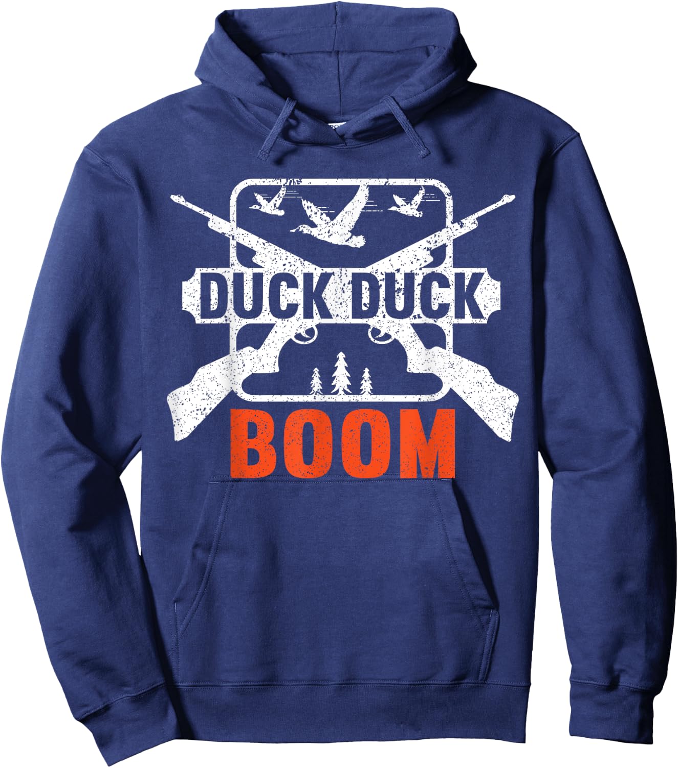 Duck Duck Boom | Hunting Ducks Hunting Funny Hunting Hoodie - Hoodie | Navy