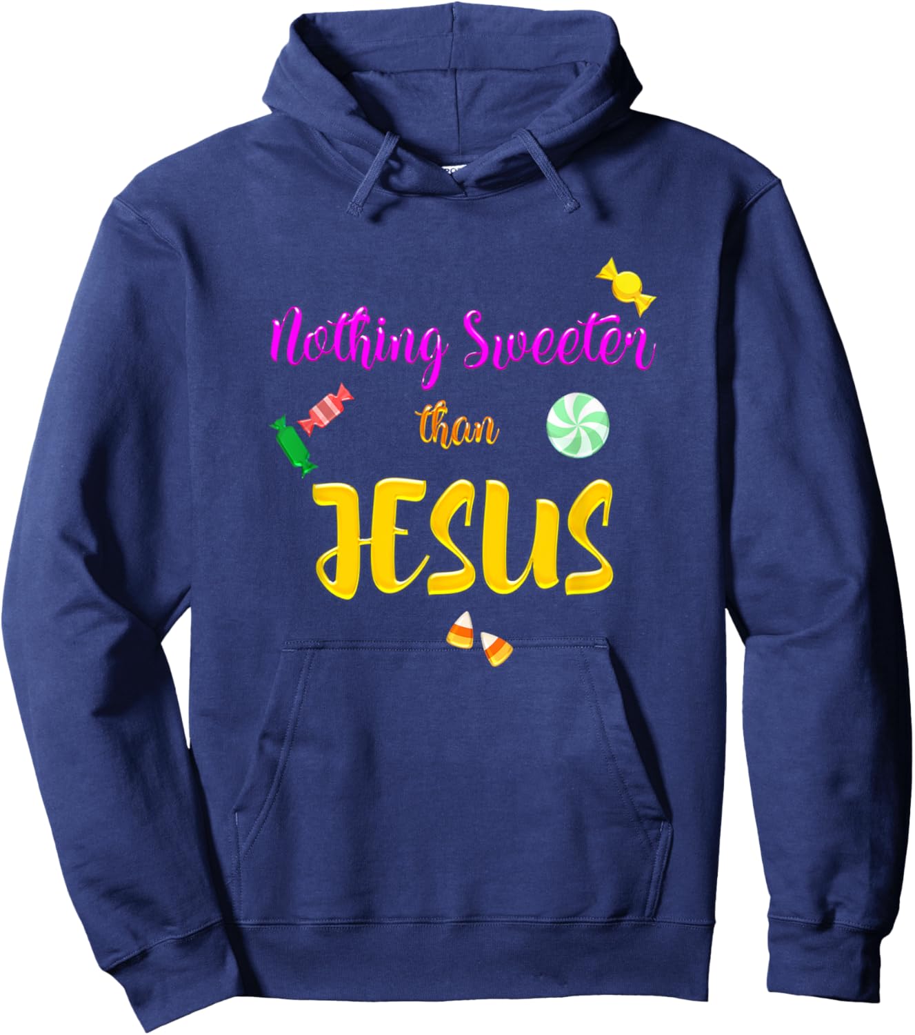 Jesus Trunk Or Treat Candy Christian Halloween Hoodie - Hoodie | Navy