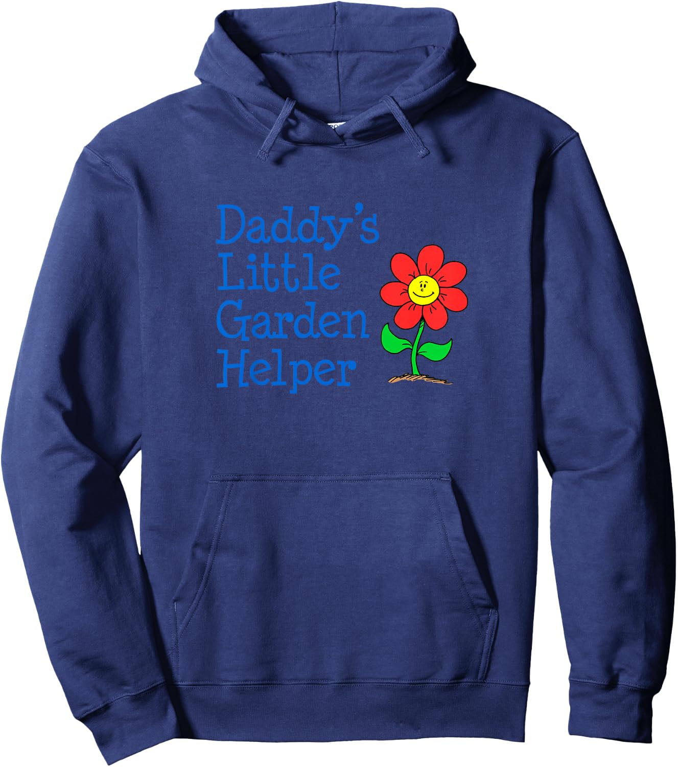 Daddy's Little Garden Helper Daughter Cute Girl Flower Hoodie - Hoodie | Navy