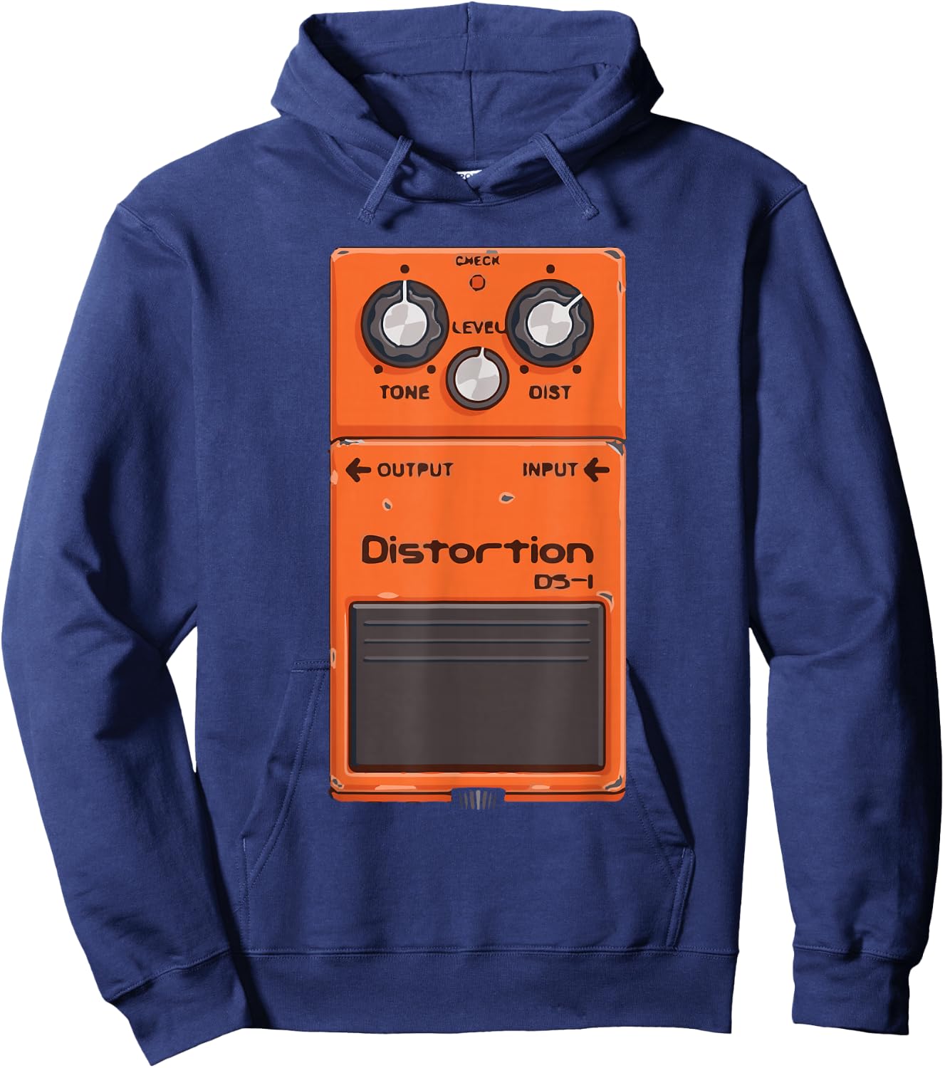 Guitar Pedal Amp Cartoon Cool Music Lover Gifts Hoodie - Hoodie | Navy