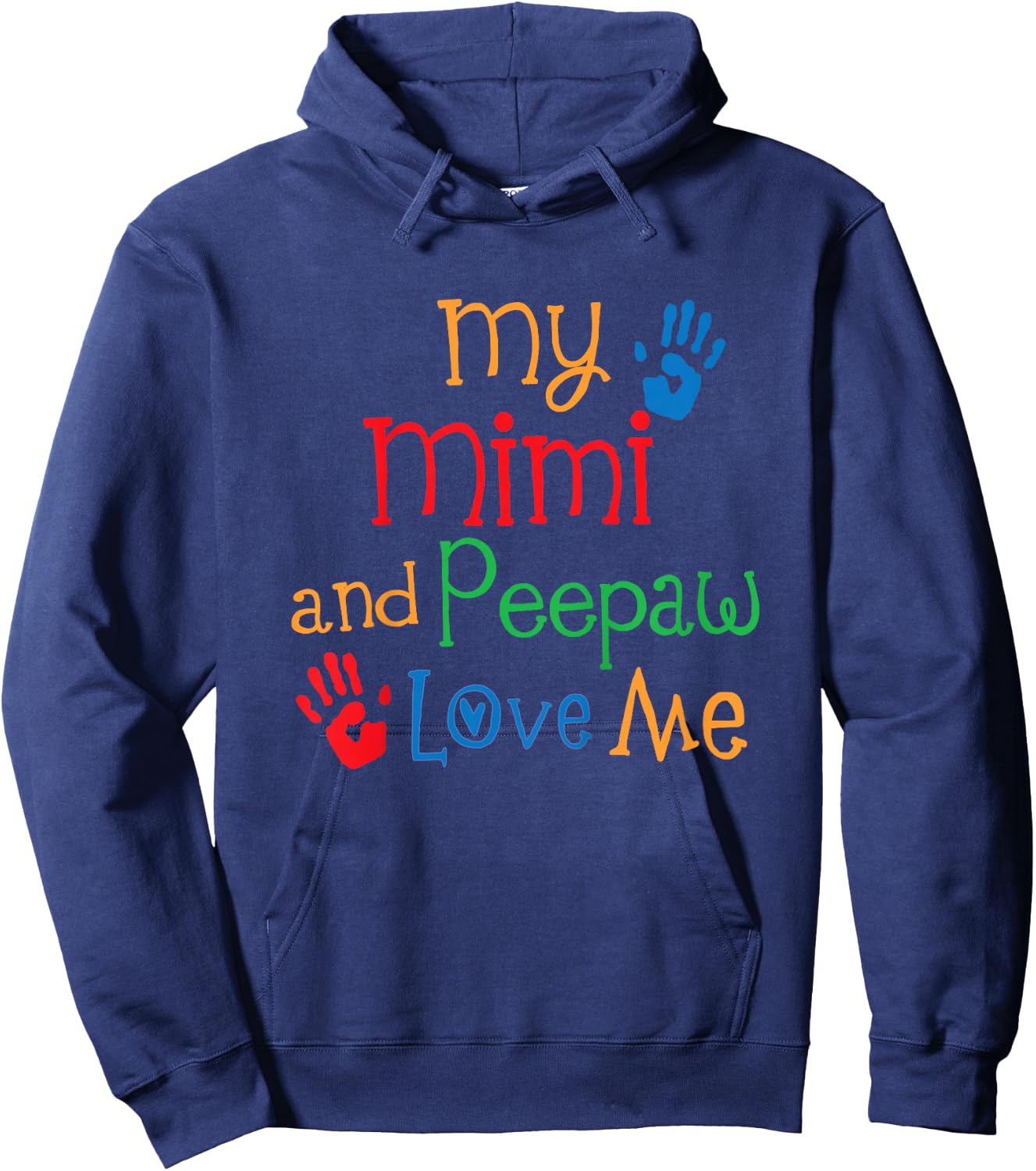 Kids My Mimi and Peepaw Love Me Hoodie - Hoodie | Navy