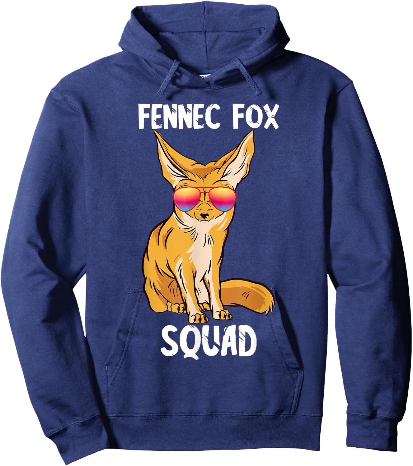 Fennec Fox Squad Cool Fox Animal Fennec Fox Lover Ears Hoodie - Hoodie | Navy