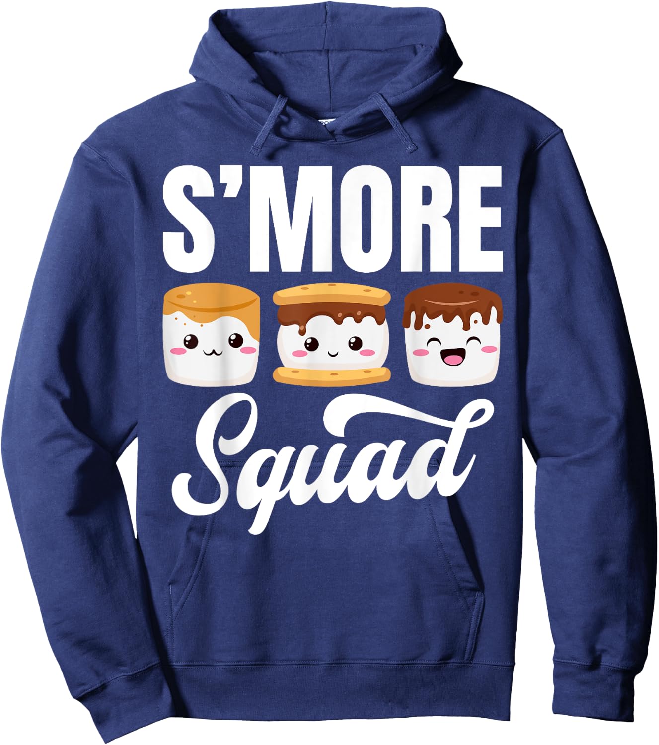 Smore Squad Camping Campfire Chocolate Marshmallow S'mores Hoodie - Hoodie | Navy