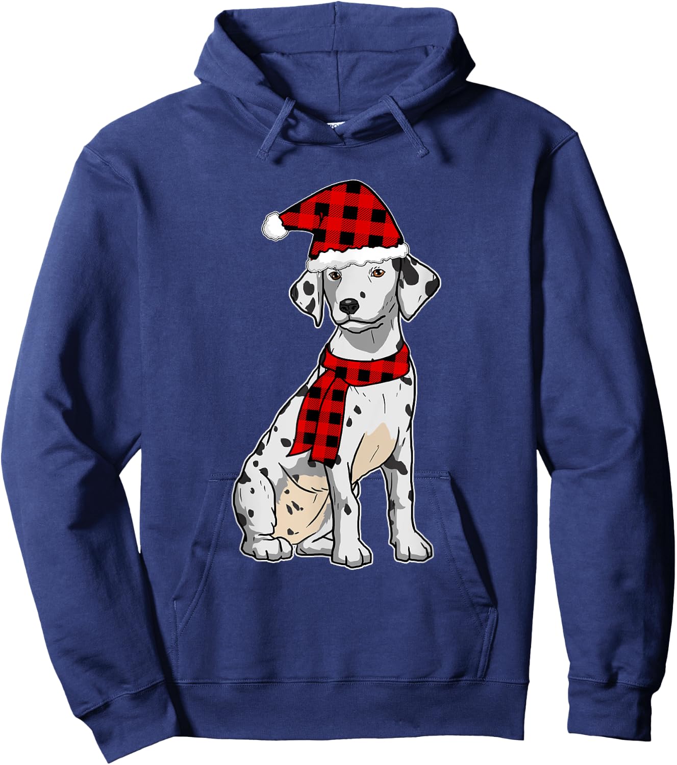 Funny Dalmatian Christmas Dots Spots Dogs Women Kids Hoodie - Hoodie | Navy