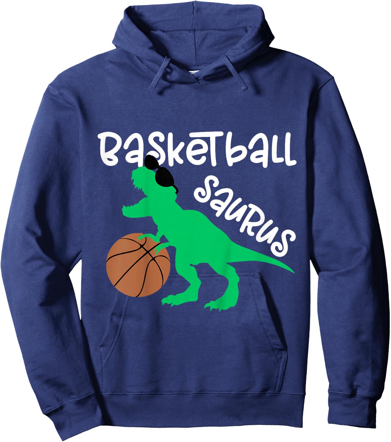 Toddler Basketball Dinosaur for Boys and Girls Dino Lover Hoodie - Hoodie | Navy