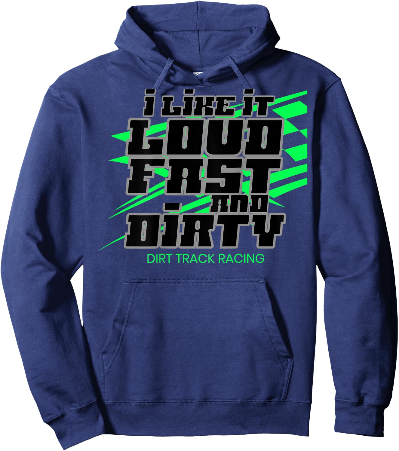 Dirt Modified Racing Apparel Sprint Car Dirt Track Racing Hoodie - Hoodie | Navy