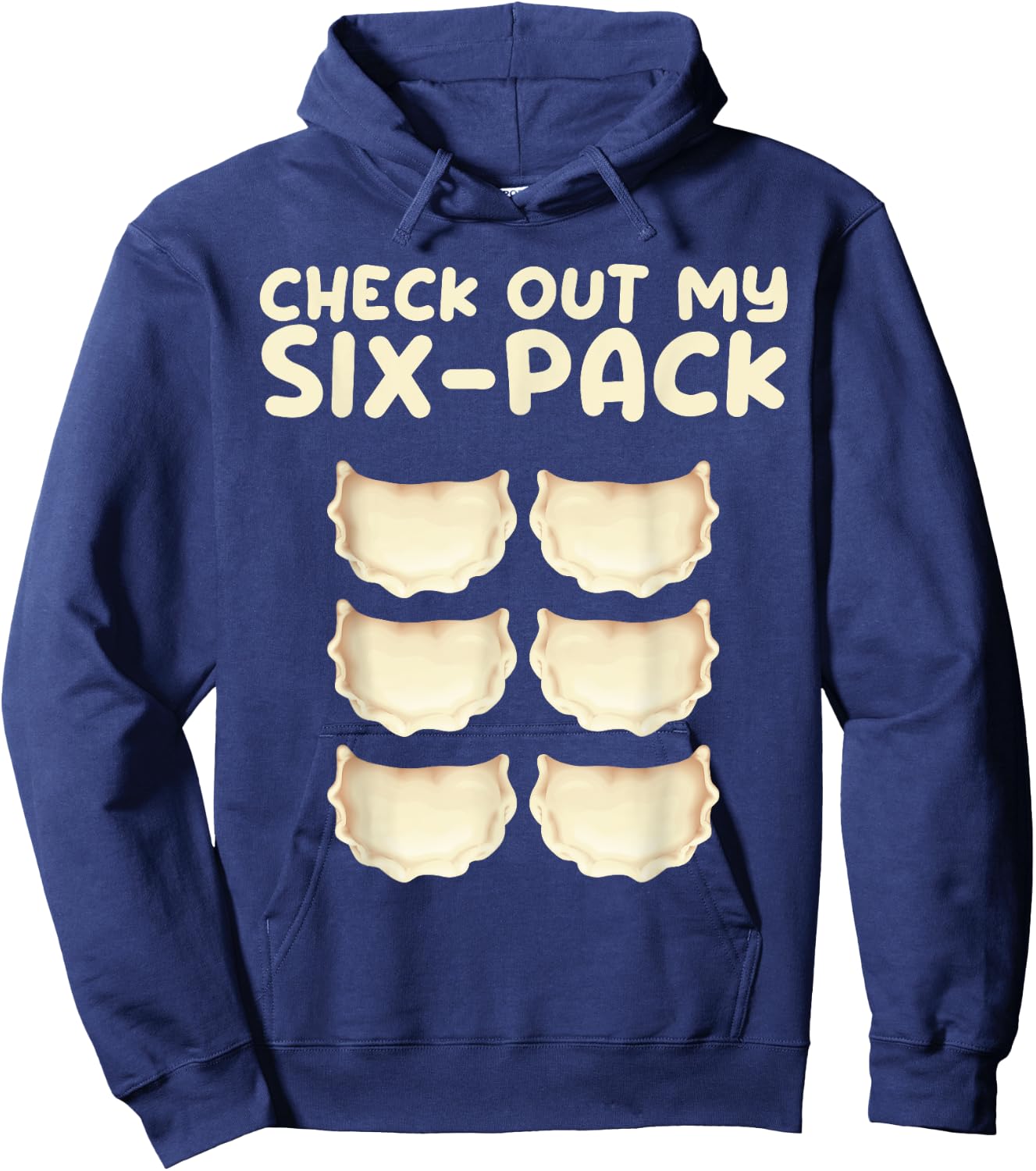 Funny Pierogi Art Men Women Kids Pierogi Polish Dumplings Hoodie - Hoodie | Navy