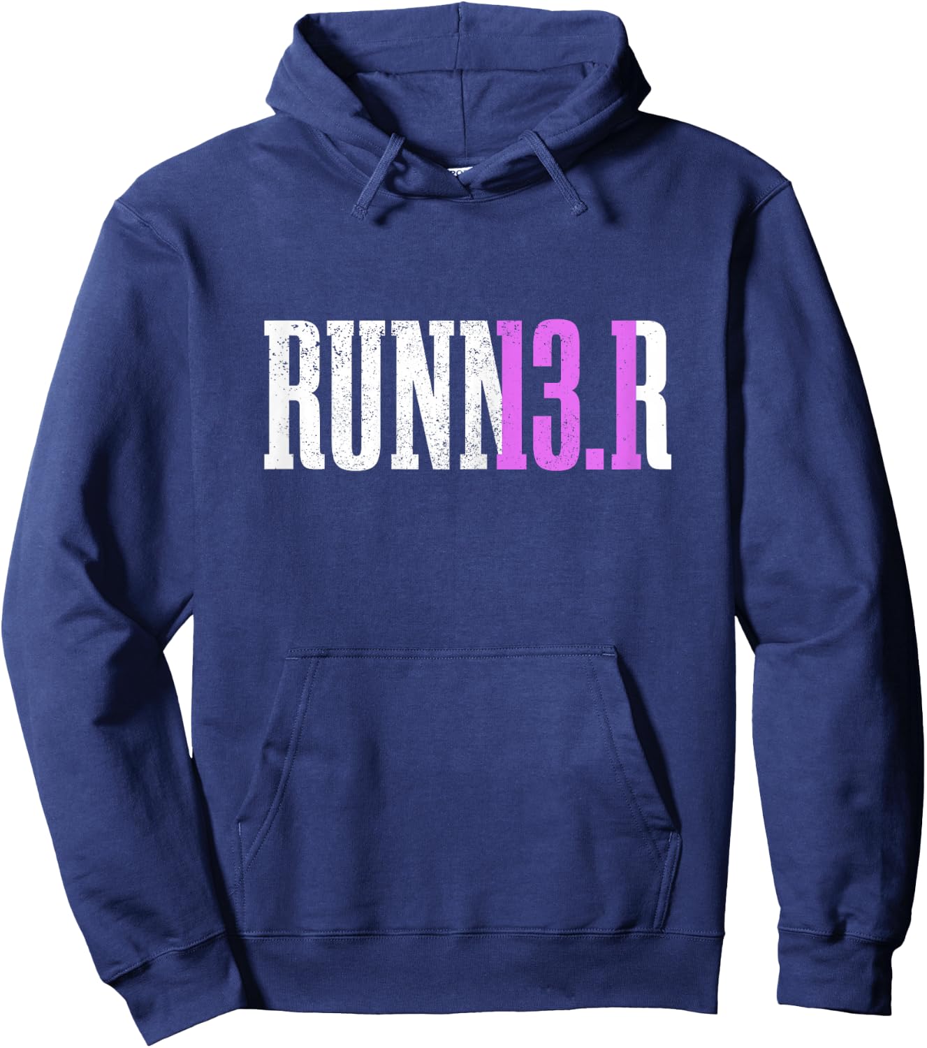 Half Marathon Runner Apparel Co. Women's Black 13.1 Miles Running Hoodie - Hoodie | Navy