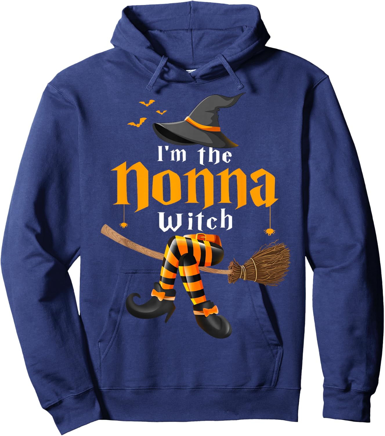 I’m The Nonna Witch Family Funny Halloween Costume Hoodie - Hoodie | Navy