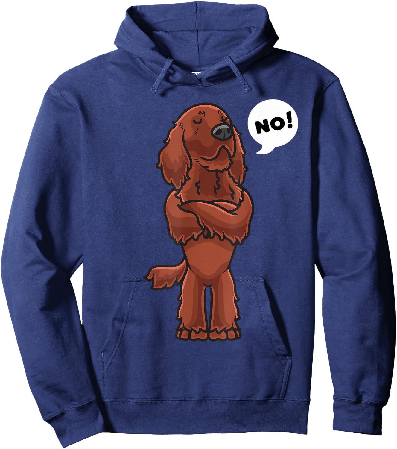Stubborn Irish Setter Dog Women Kids Hoodie - Hoodie | Navy