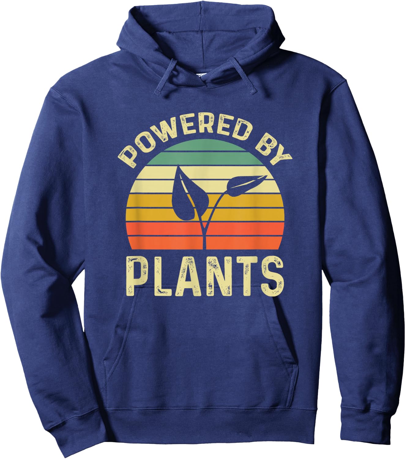 Vegan Plant Powered Hoodie - Hoodie | Navy