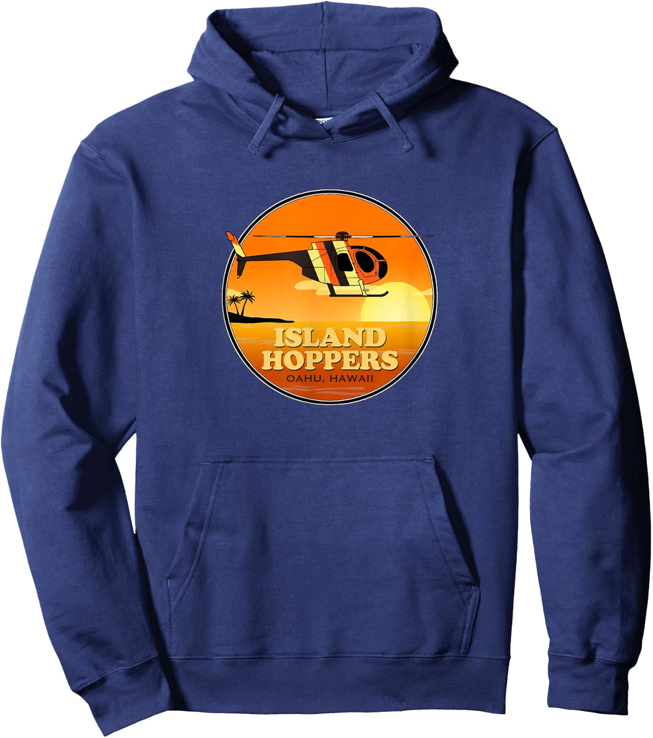 Island Hoppers Classic 80's TV Hoodie - Hoodie | Navy