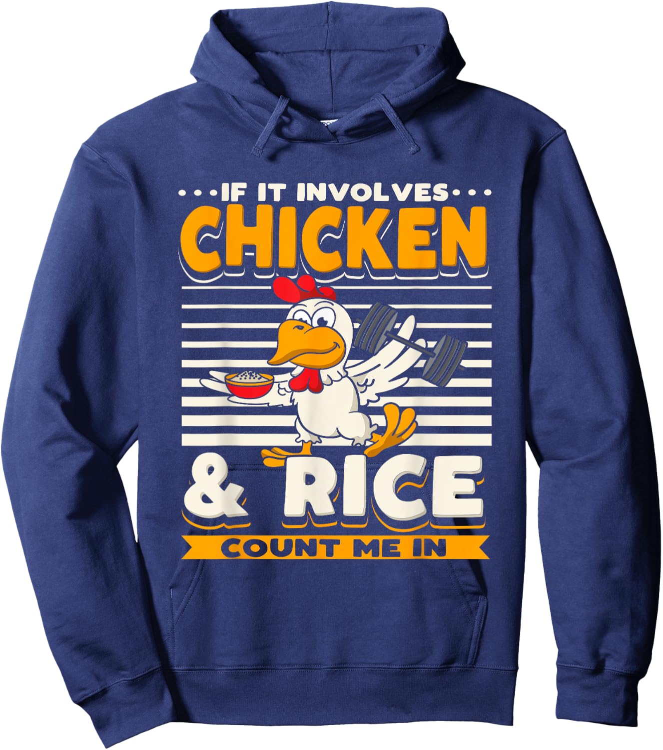 Funny Sarcastic Weight-Lifting Bodybuilding Fitness Workout Hoodie - Hoodie | Navy