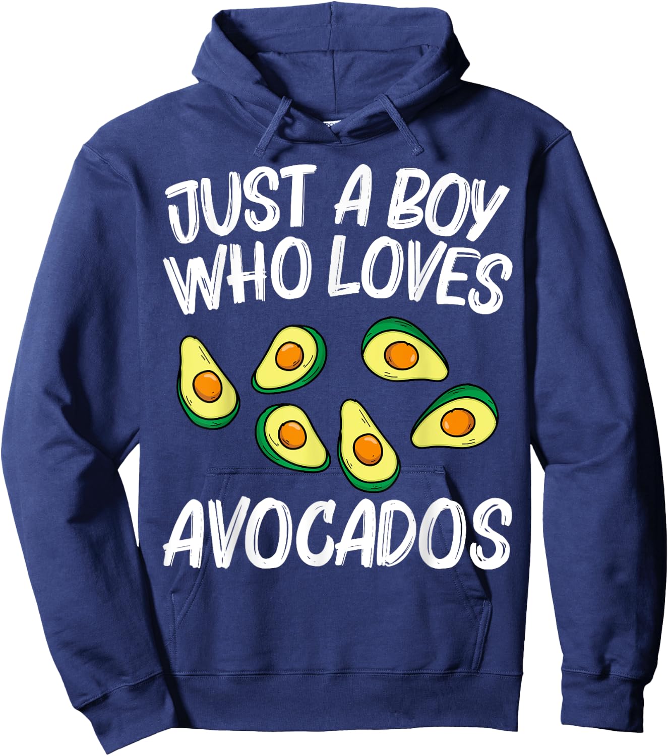 Funny Avocado For Boys Kids Pear Guac Avocados Mexican Fruit Hoodie - Hoodie | Navy