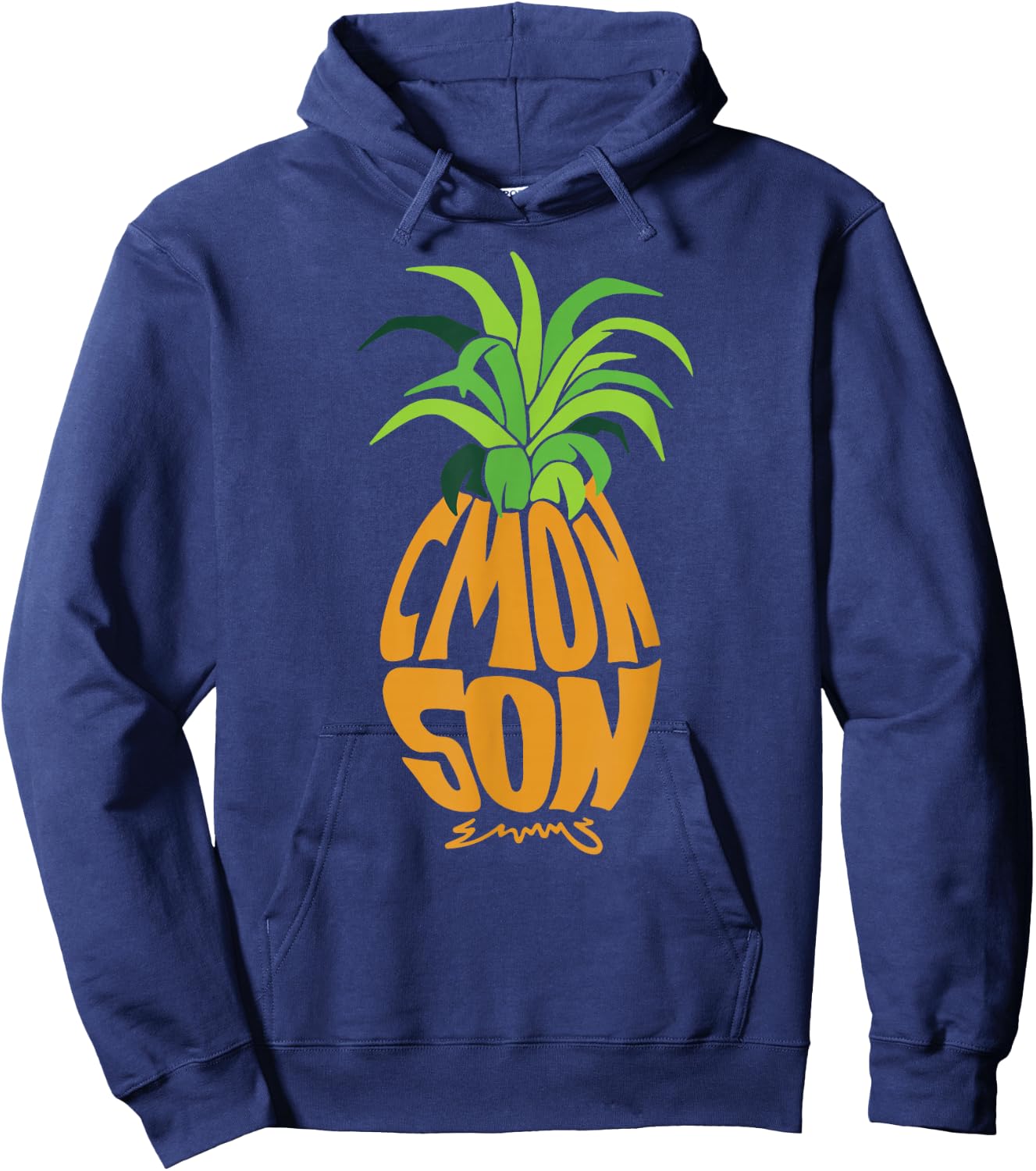 Vintage Psych Pineapple of Gus C'mon Son! Crazy Lover Gift Hoodie - Hoodie | Navy