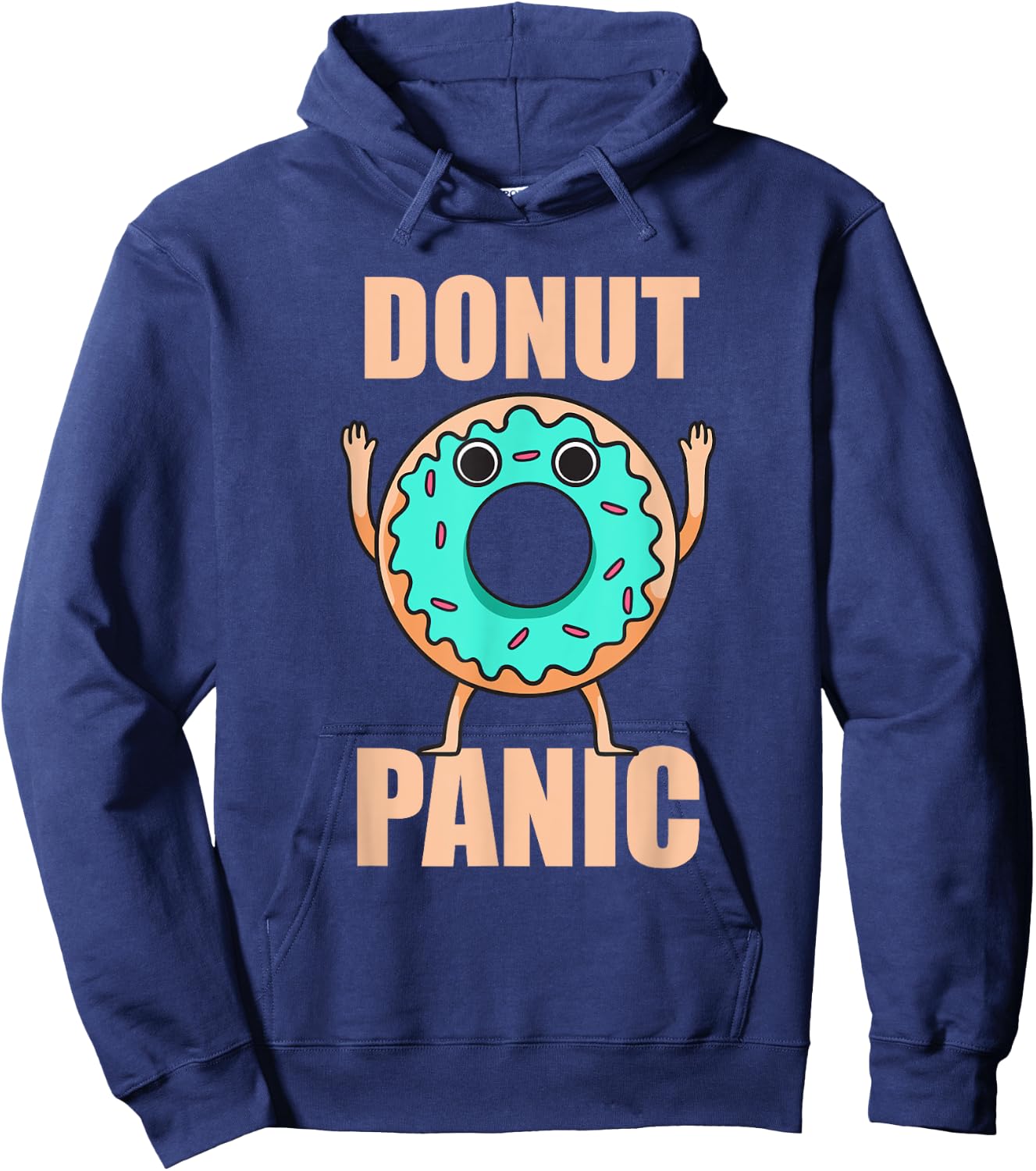 Donuts Donut Panic Funny Donuts Hoodie - Hoodie | Navy