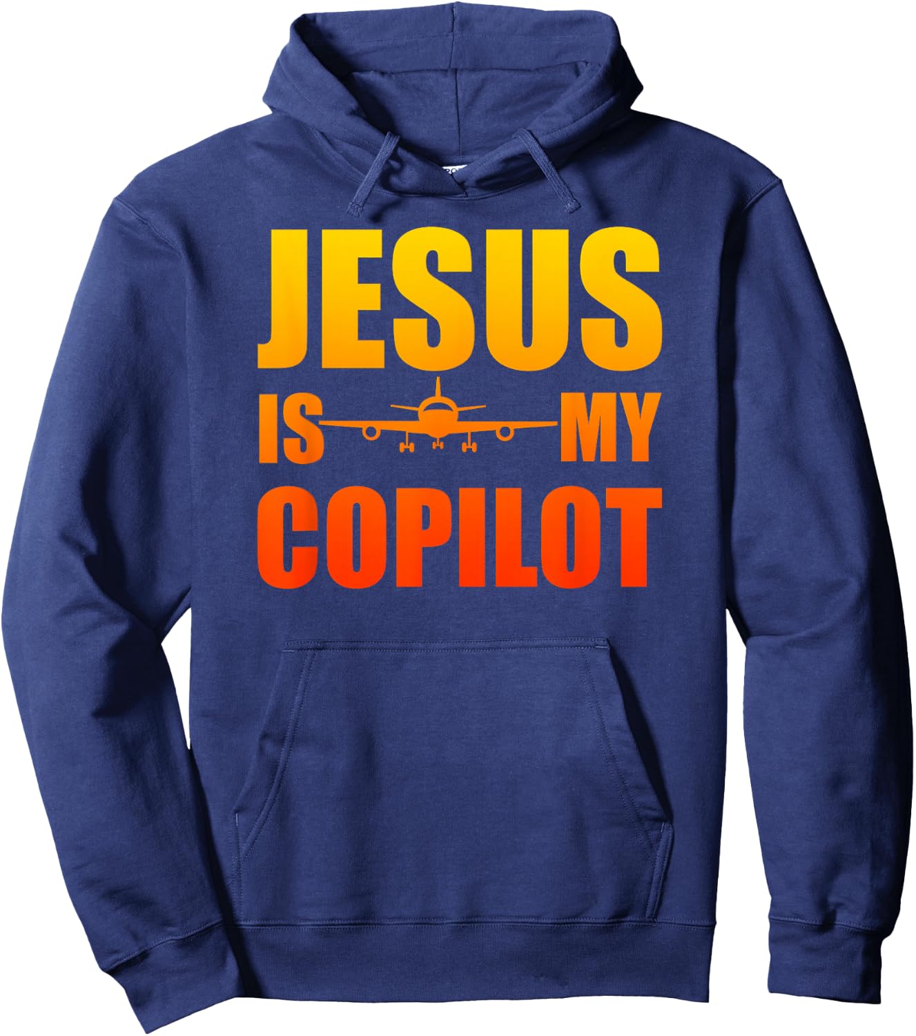 Christian Jesus Is My Copilot God is my co-pilot Hoodie - Hoodie | Navy