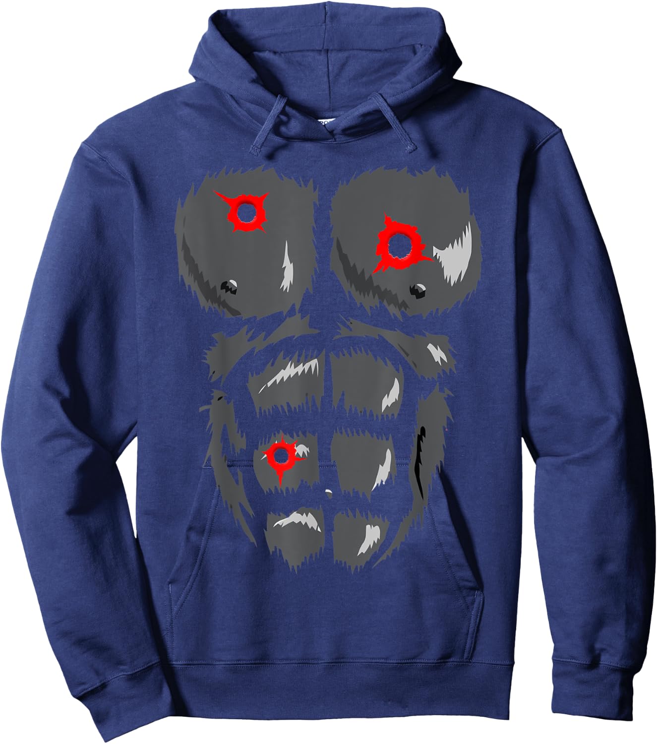 Halloween Funny Gorilla Monkey Belly Chest kids Costume Hoodie - Hoodie | Navy