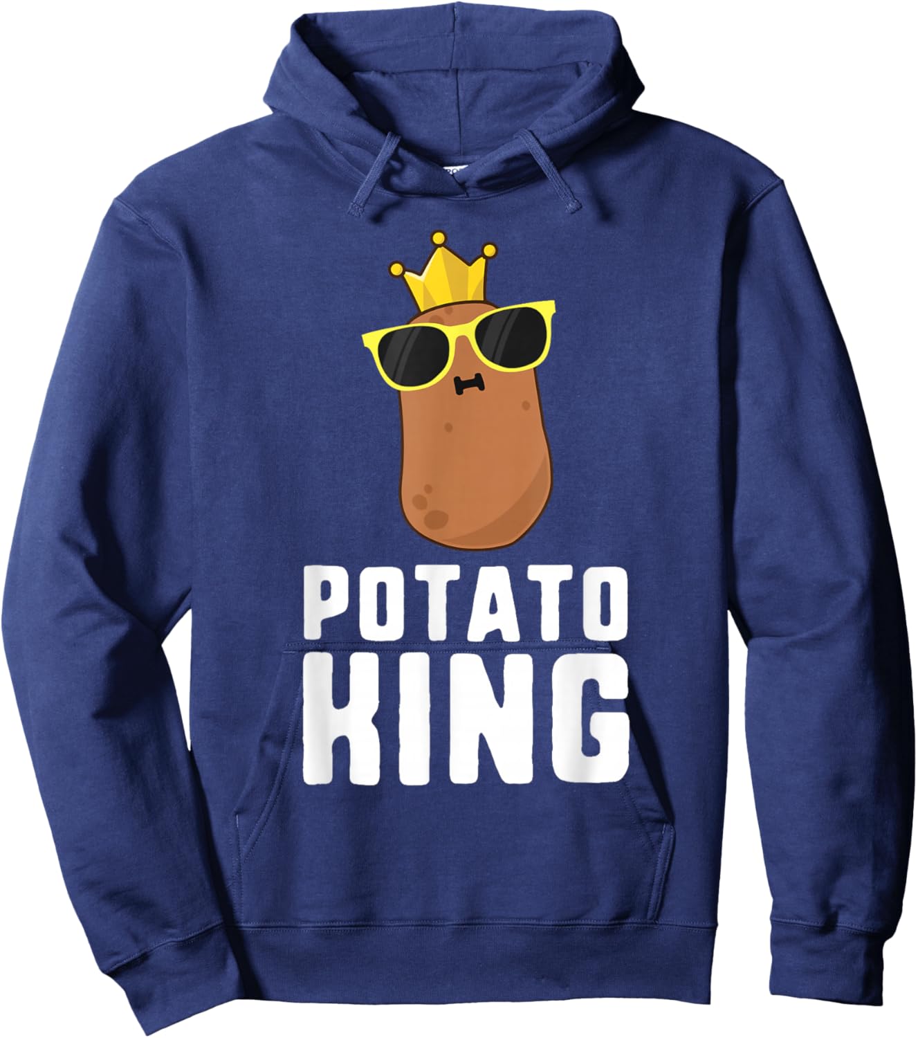 Potato King Shirt Potato Shirts Kids Boys Nerd Hoodie - Hoodie | Navy