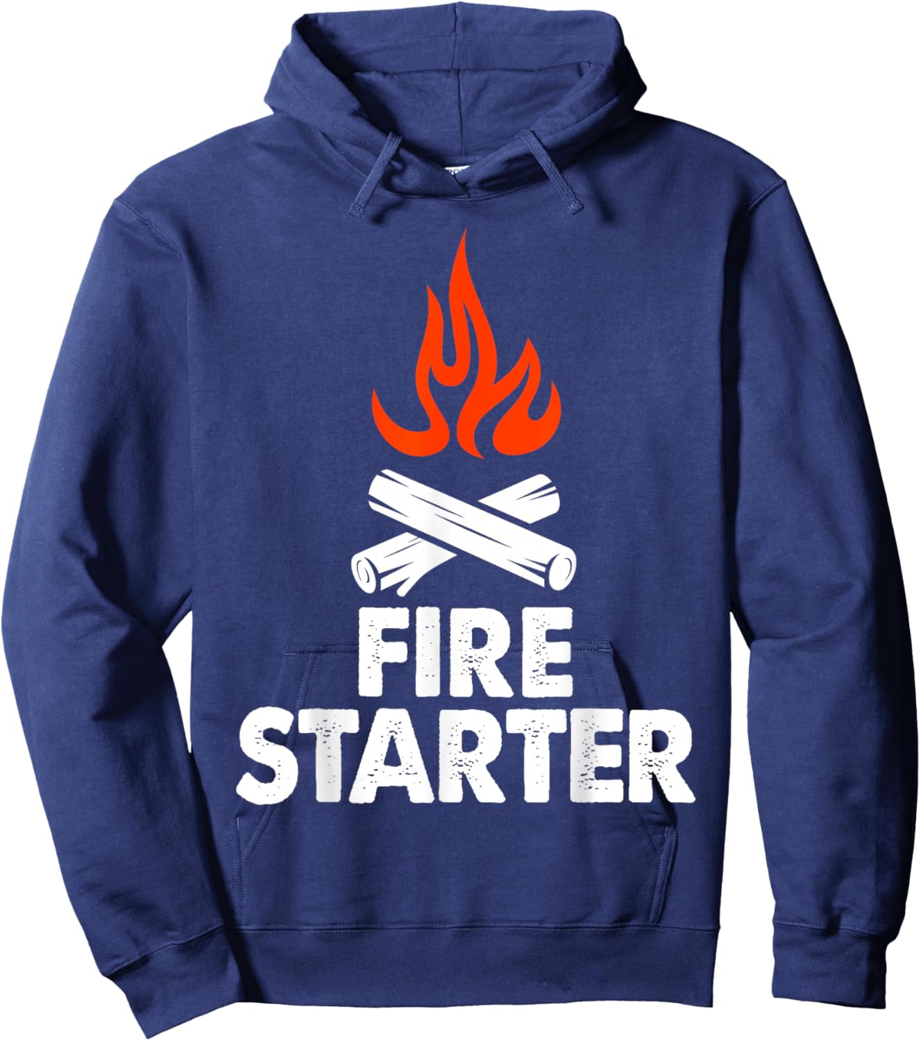Fire Starter Shirt Men Campfire Starter Hoodie - Hoodie | Navy
