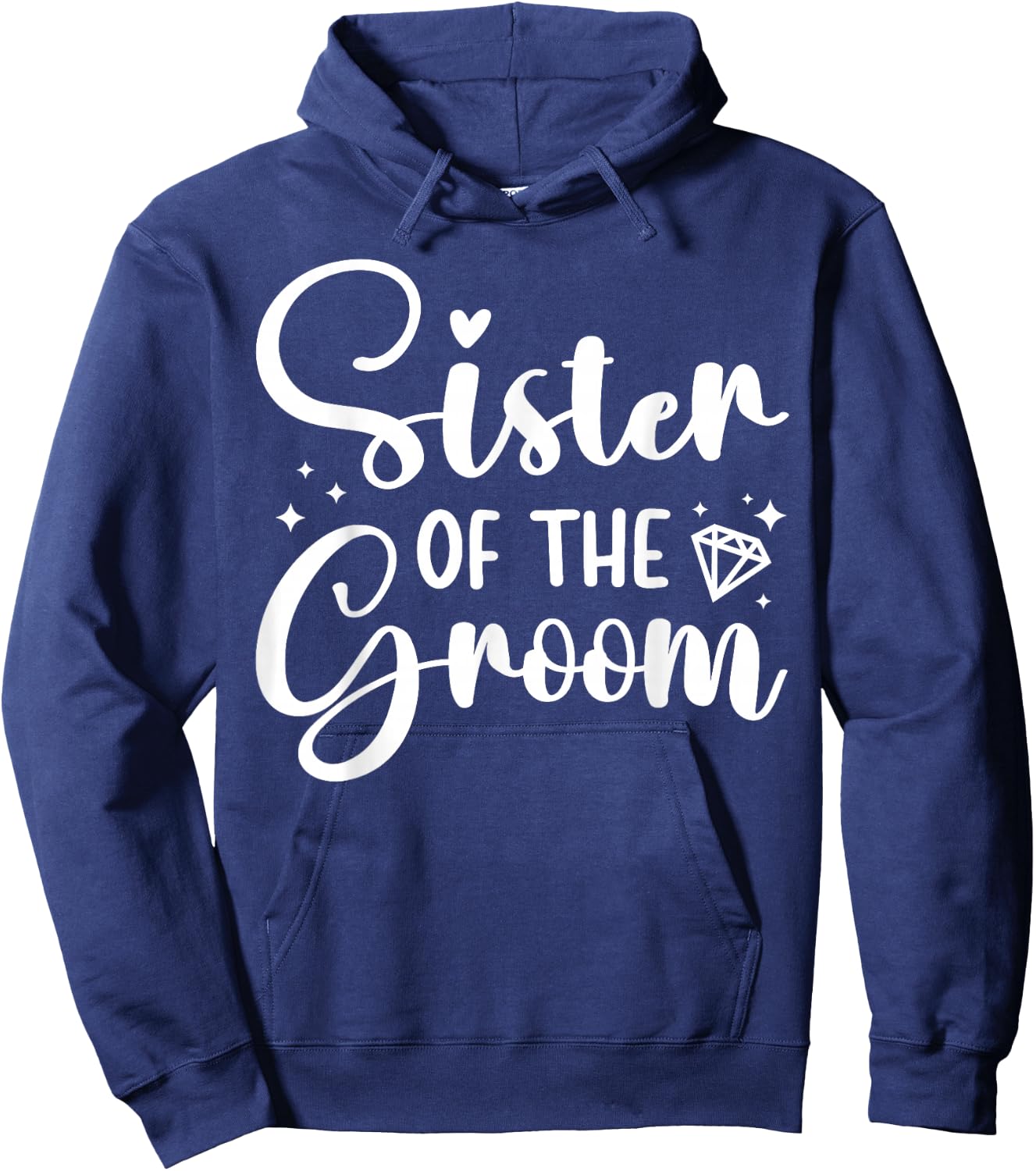 Sister of The Groom Sister Proud Groom's Sister Hoodie - Hoodie | Navy