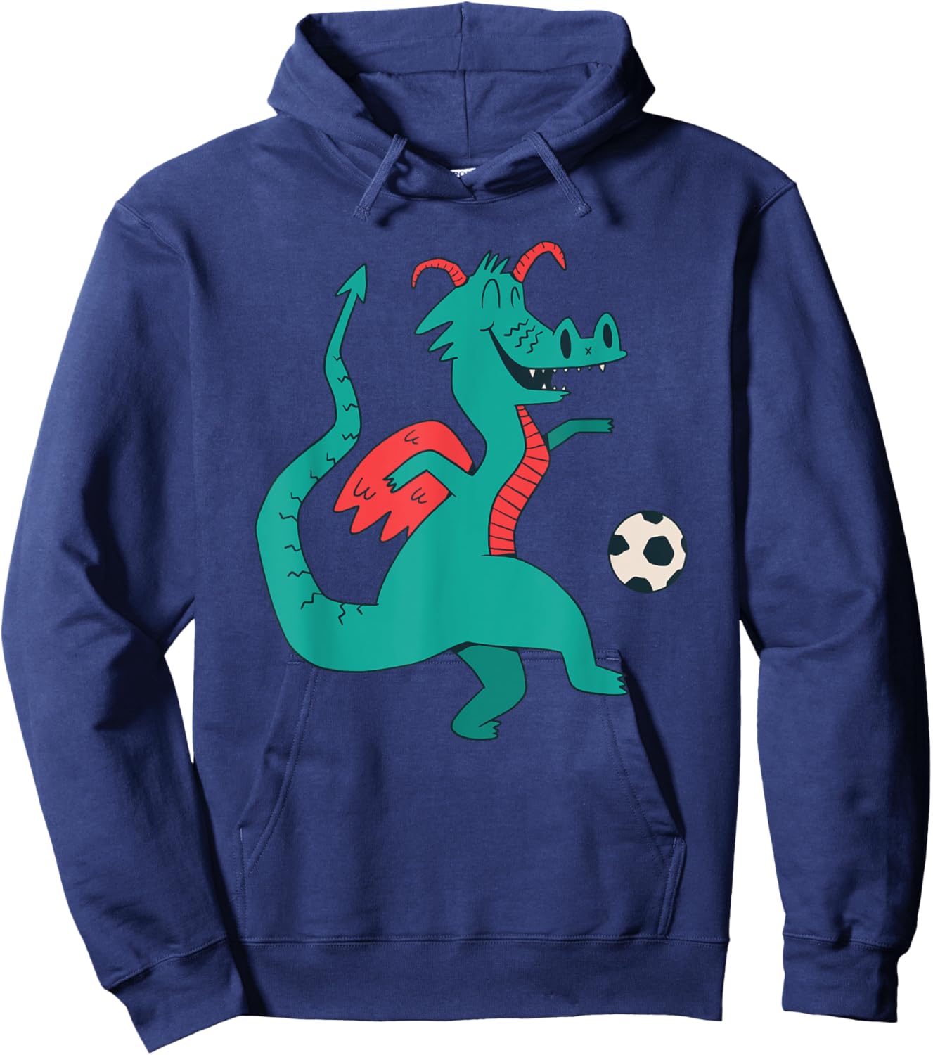 Soccer Dragon Hoodie - Hoodie | Navy