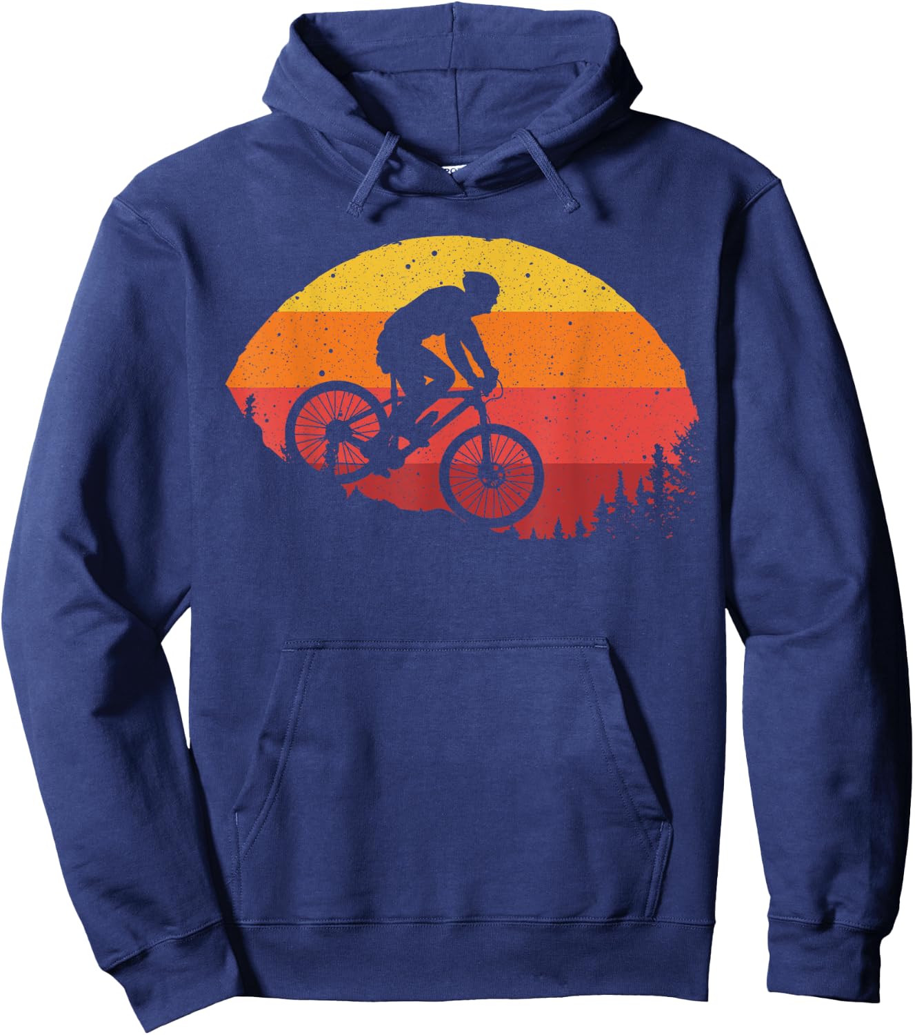 Cool Mountain Biking Women Vintage Cycling MTB Biker Hoodie - Hoodie | Navy