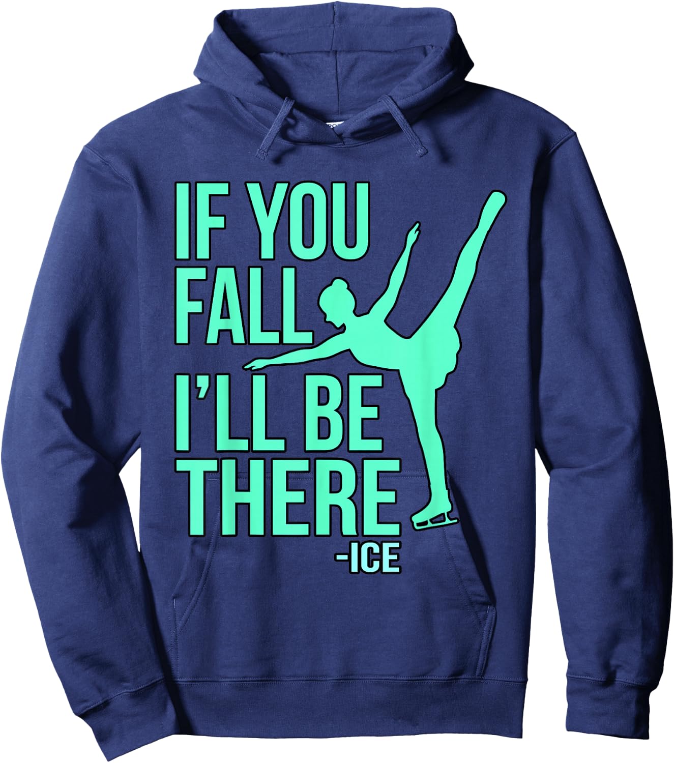 Figure Skating Ice Skating Figure Skater Hoodie - Hoodie | Navy