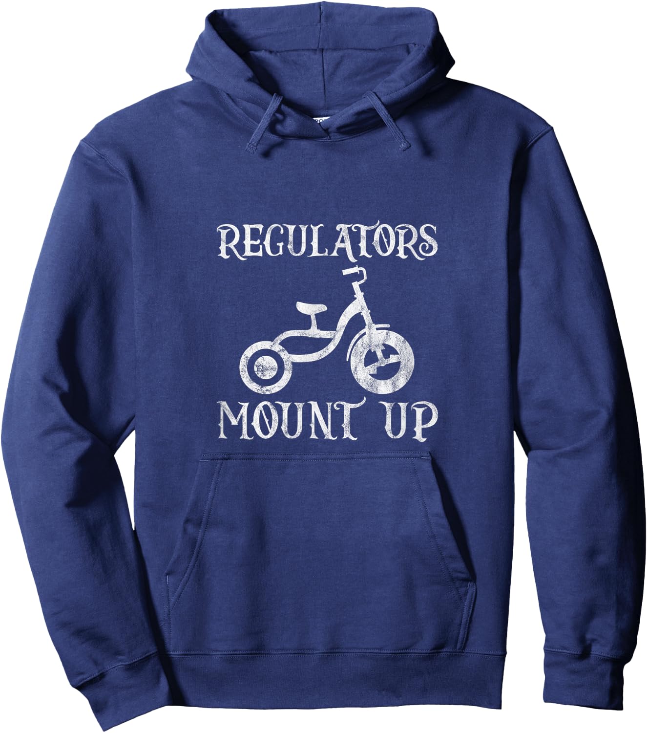 Regulators Mount Up Hiphop Bike Rap Music 80s 90s Grunge Hoodie - Hoodie | Navy