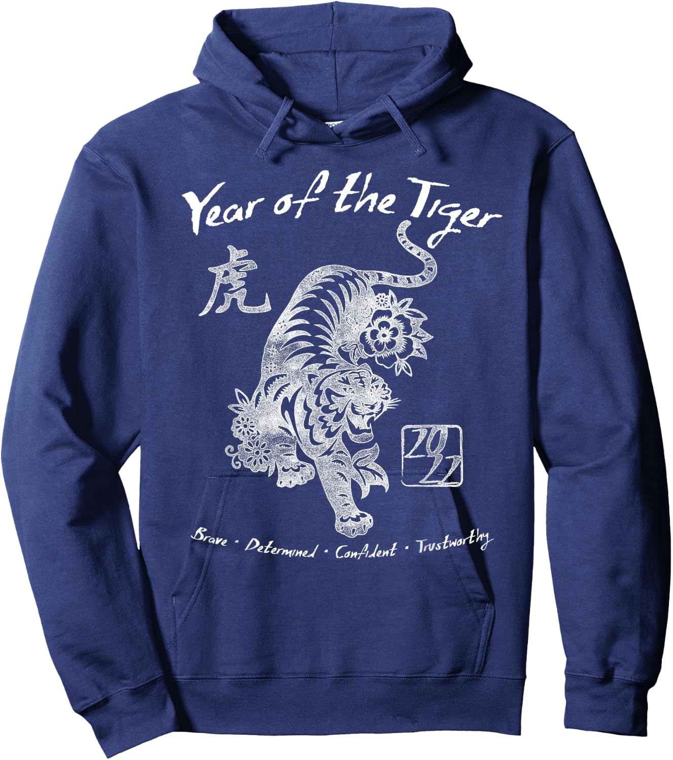 2022 Year Of the Tiger Chinese Zodiac Chinese New Year Hoodie - Hoodie | Navy