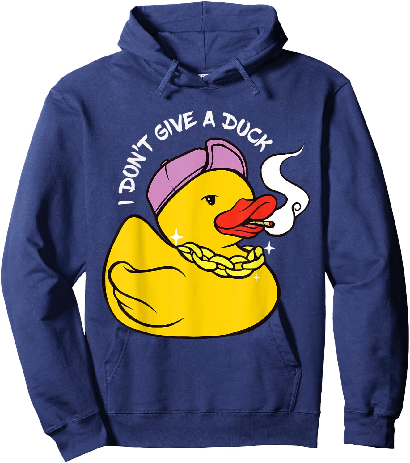 Rubber Duck Cool Duck Smoking Duck Funny Rubber Duck Lover Hoodie - Hoodie | Navy