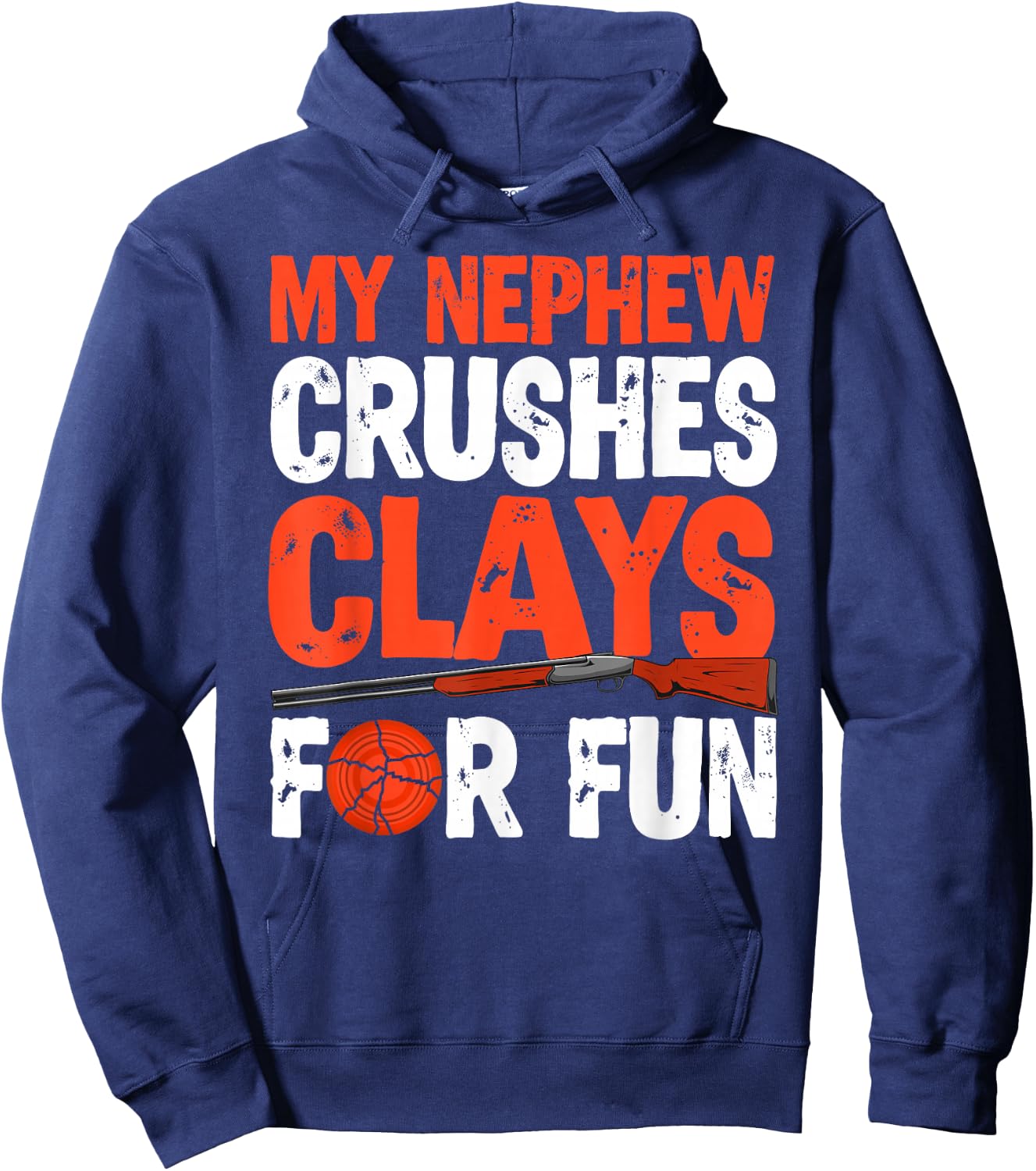 My Nephew Trap Shooting Aunt Funny Trap Shooting Auntie Hoodie - Hoodie | Navy