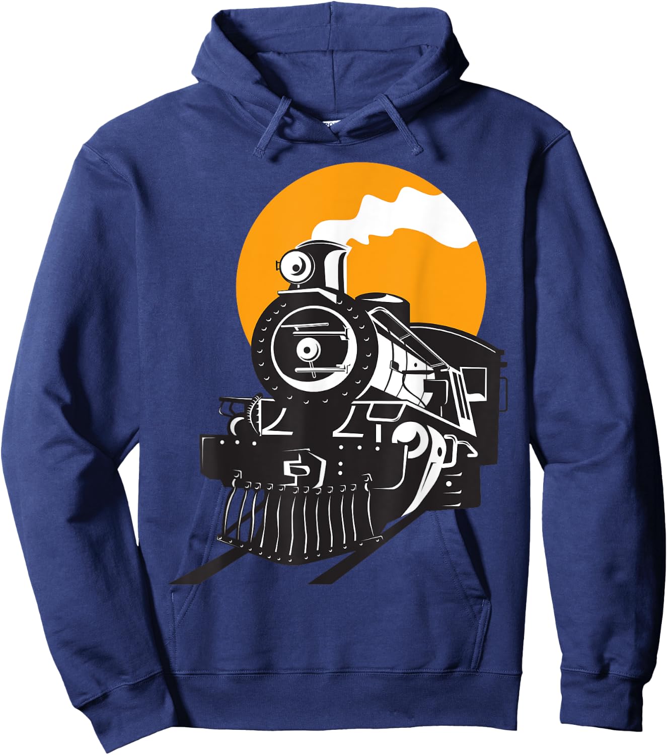 Retro Steam Train Railway Locomotive Hoodie - Hoodie | Navy