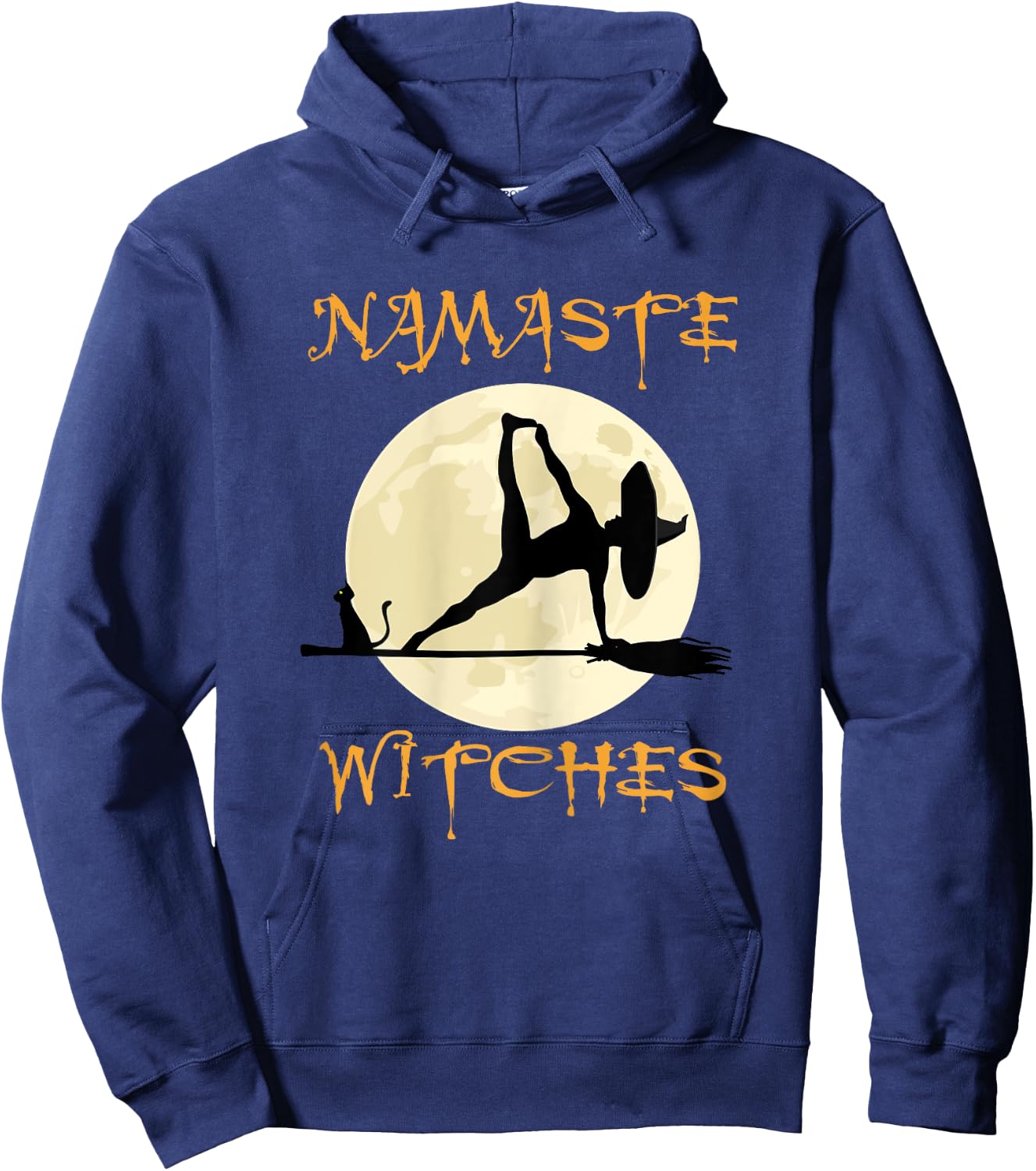 Namaste Witches - Halloween Yoga Hoodie - Hoodie | Navy