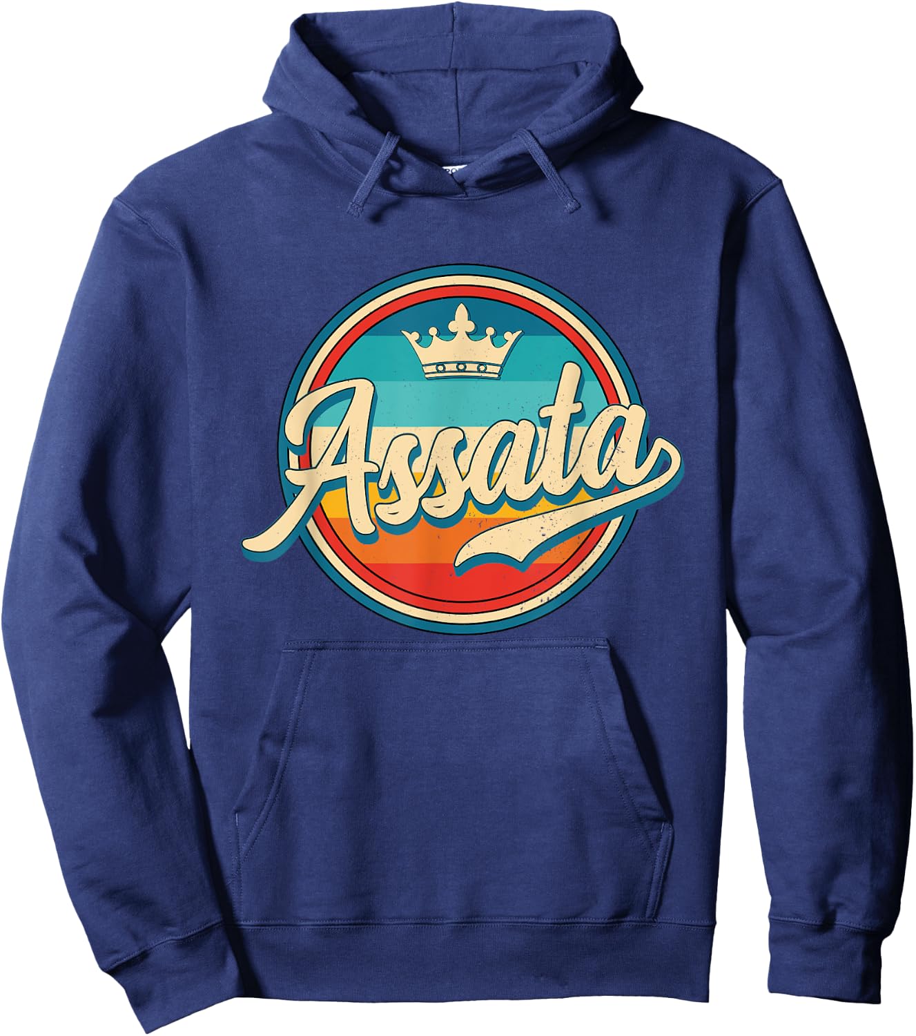 Assata Retro Name Funny Vintage First Name Assata Hoodie - Hoodie | Navy
