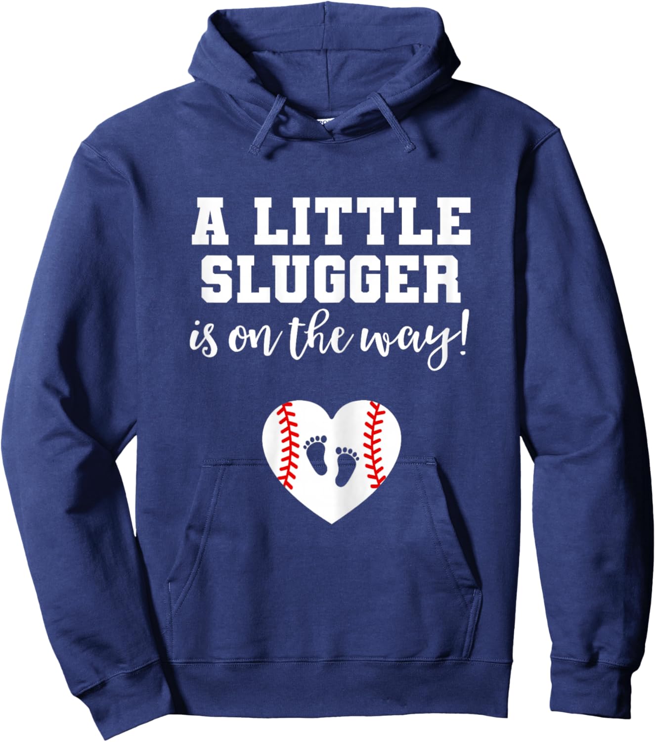 Baseball Pregnancy Announcement Shirt Spring Baby Reveal Hoodie - Hoodie | Navy