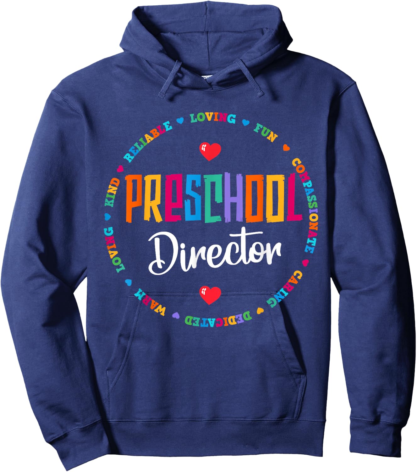 Preschool Director Back to School Daycare Appreciation Thank Hoodie - Hoodie | Navy