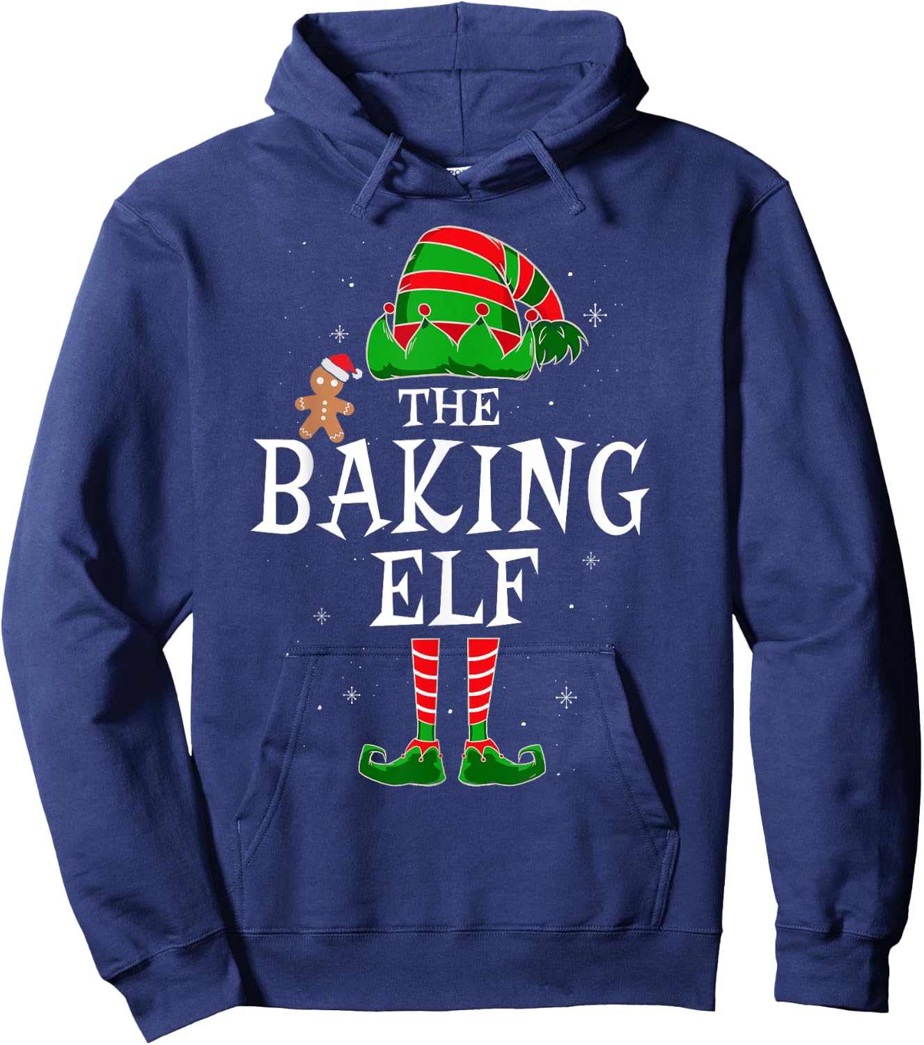 The Baking Elf Group Matching Family Christmas Cookie Funny Hoodie - Hoodie | Navy