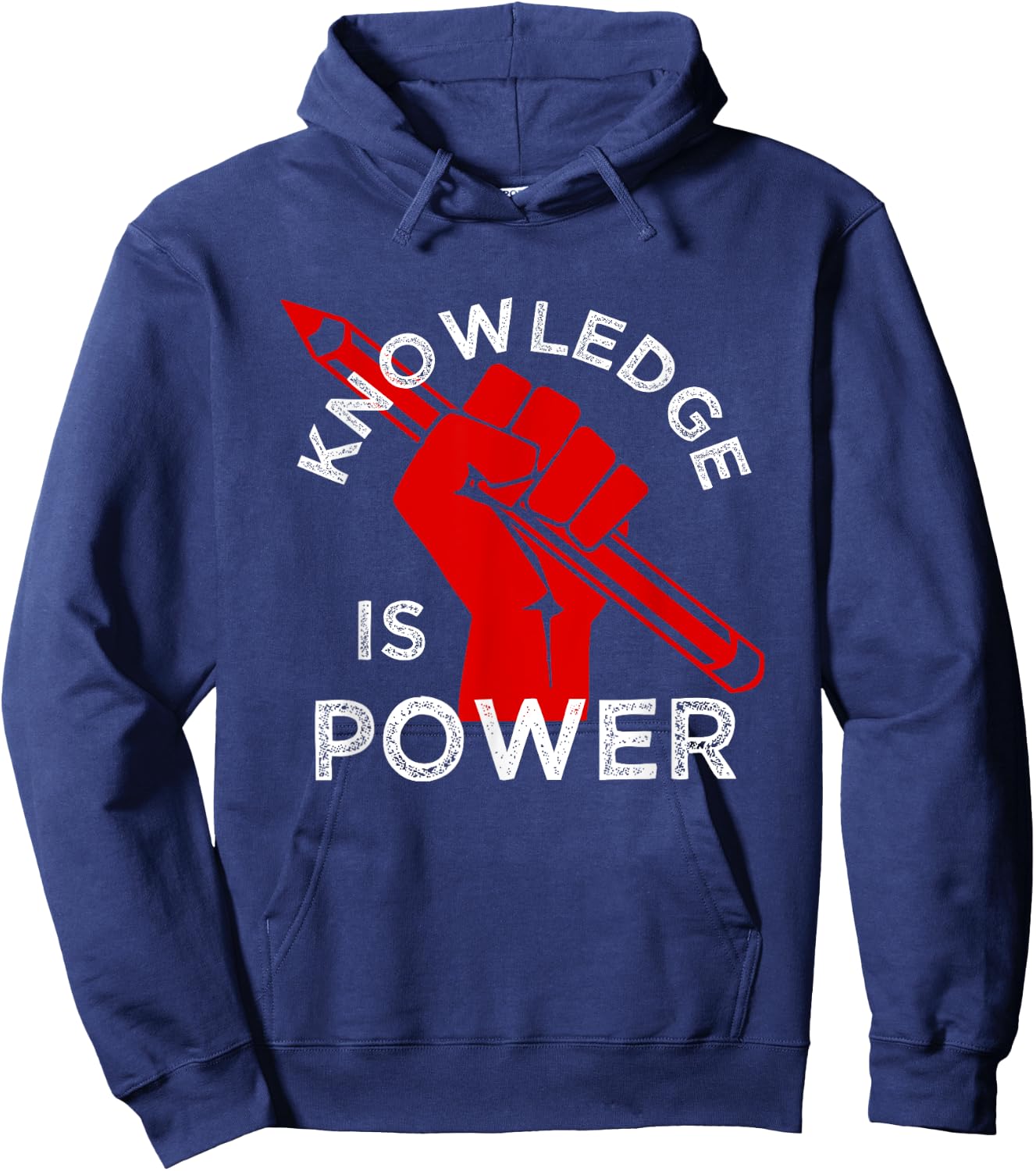 Resist | Education Resistance | Knowledge is Power Hoodie - Hoodie | Navy