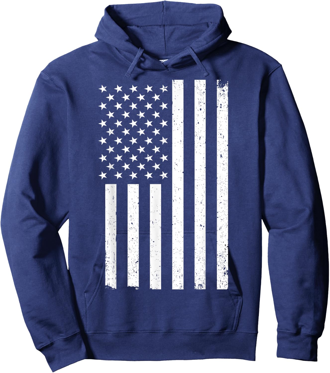 Stars & Stripes USA Flag Patriotic America: Men's & Women's Hoodie - Hoodie | Navy