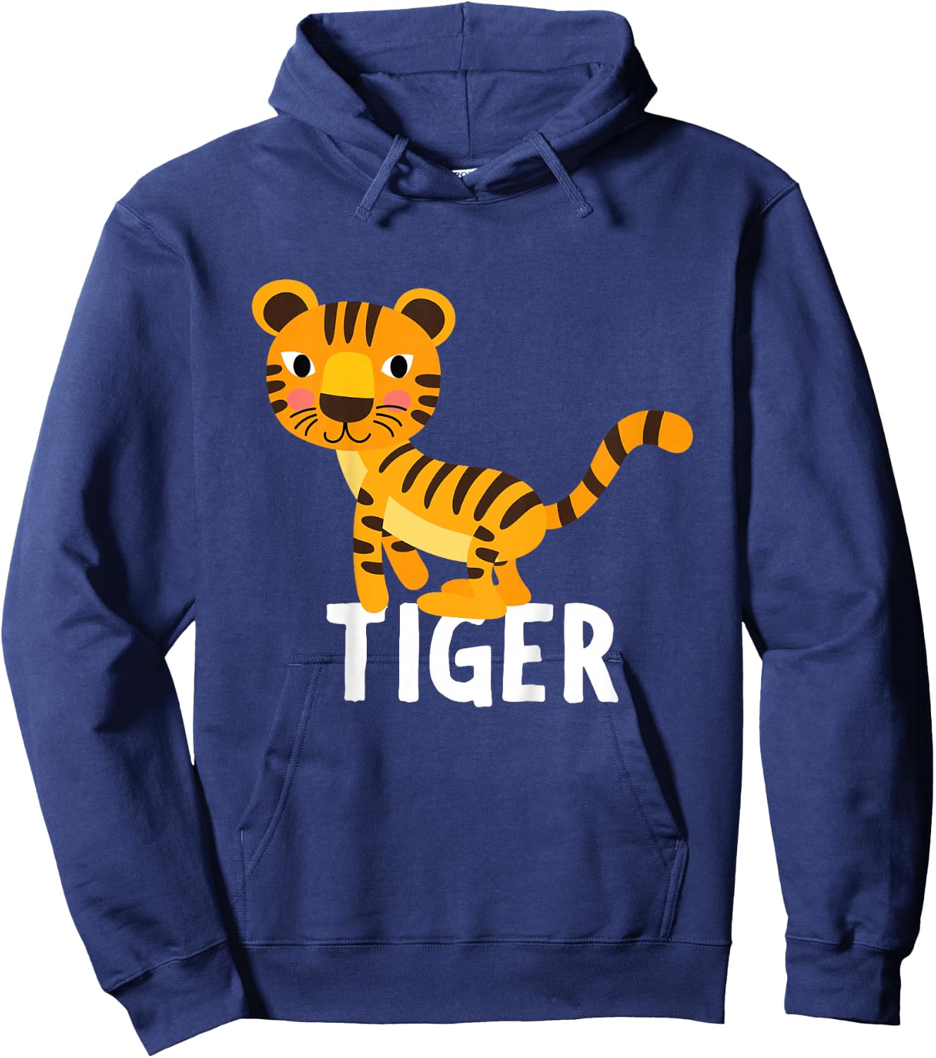 Tiger Shirt For Boys Or Girls | Cute Tiger Gift Hoodie - Hoodie | Navy
