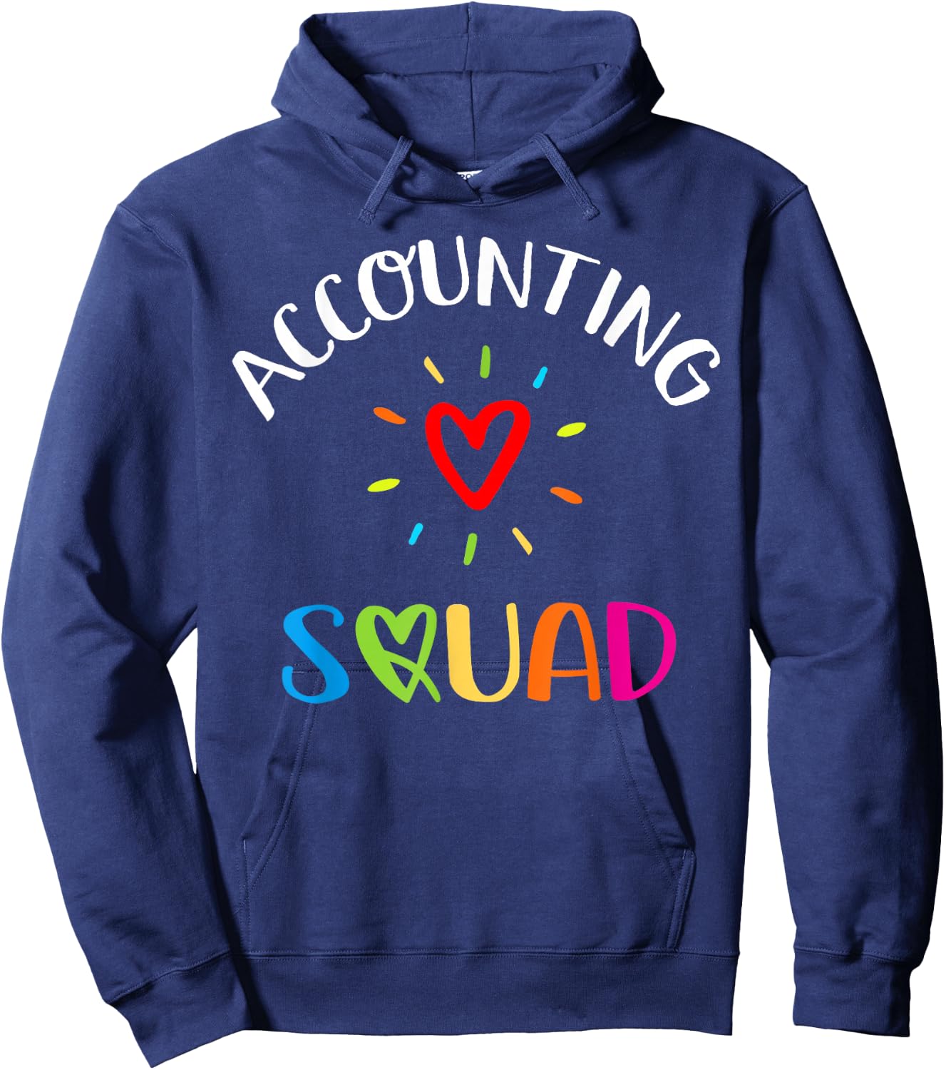 Accounting Squad Cute Proud Accountant Crew Matching Hoodie - Hoodie | Navy