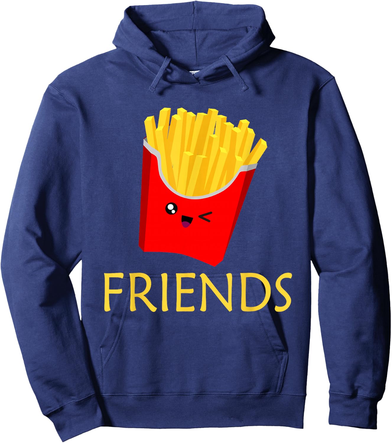 Matching Set - Burger and Fries - Best Friends Gift Hoodie - Hoodie | Navy