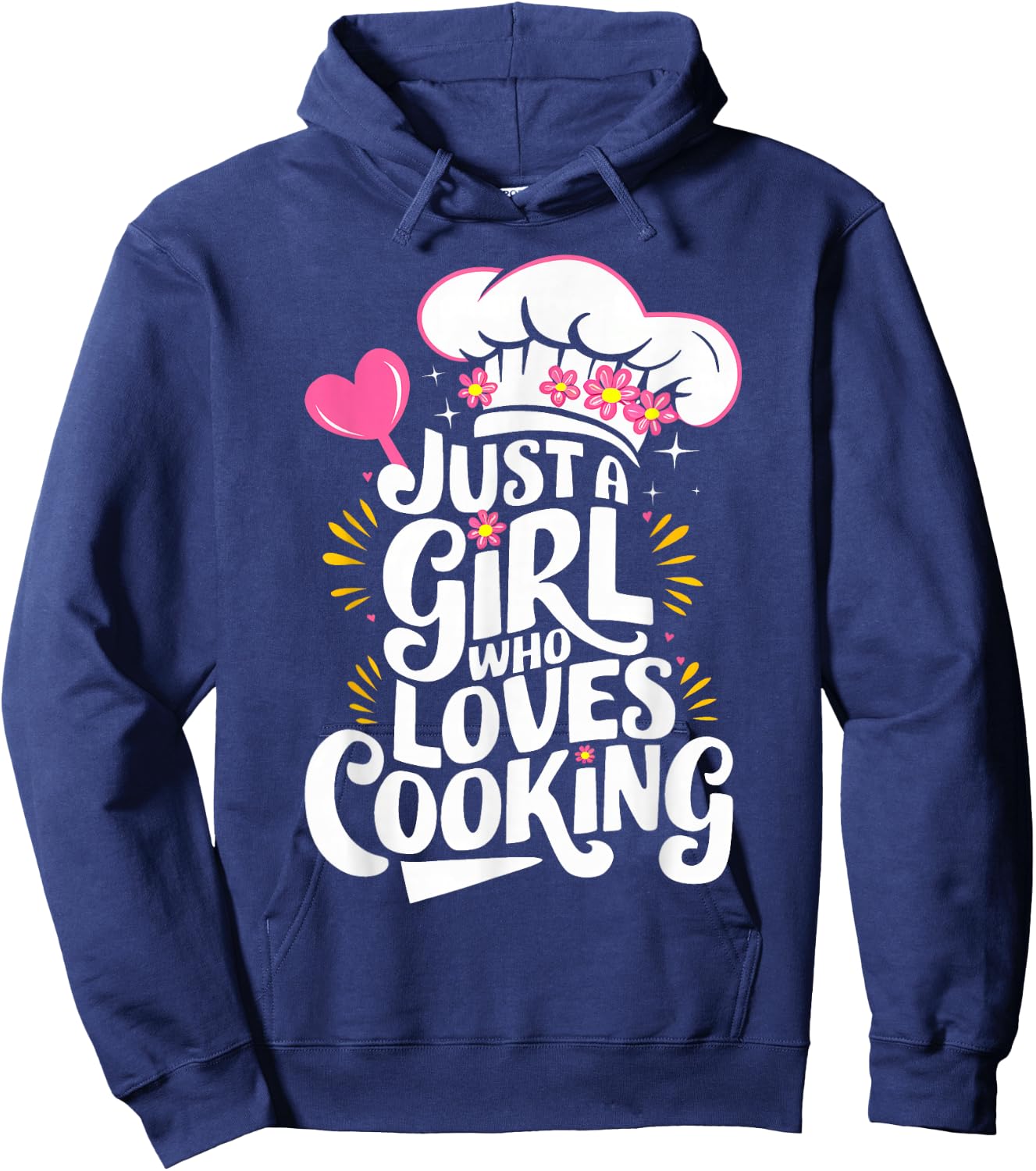 Cooking Just A Girl Who Loves Cooking Cook Kitchen Hoodie - Hoodie | Navy