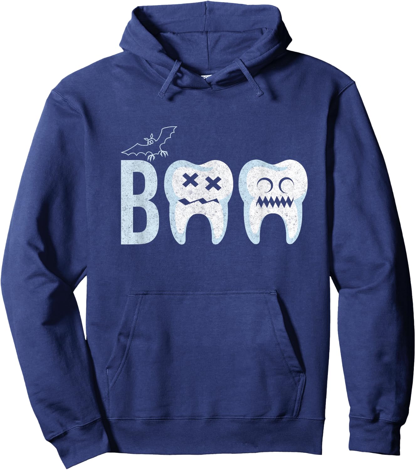 Funny Dentist Dental Teeth Halloween Boo Dental Medicine Hoodie - Hoodie | Navy