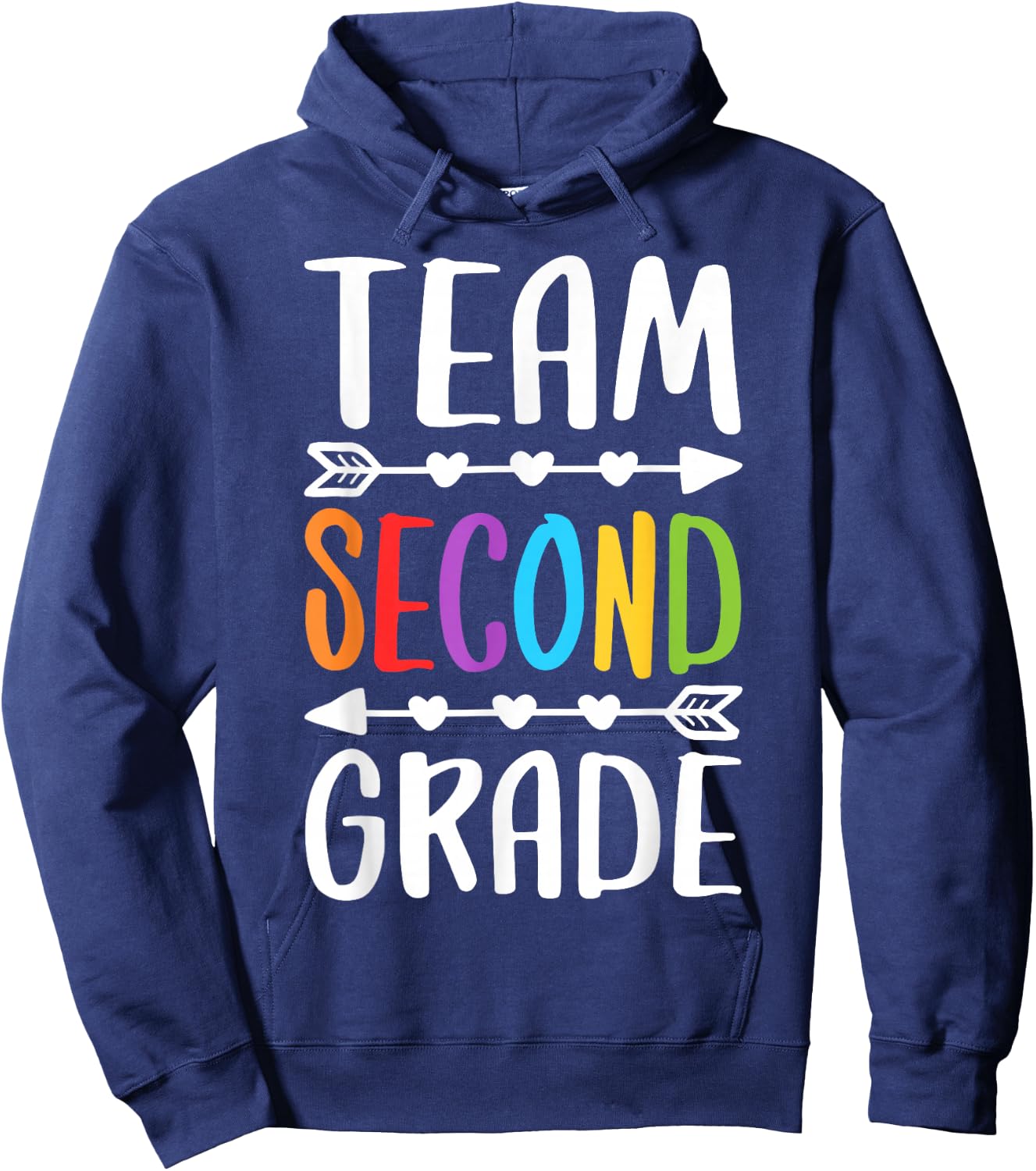 Team Second Grade Shirt 2nd Grade Teacher Boy Girl Student Hoodie - Hoodie | Navy