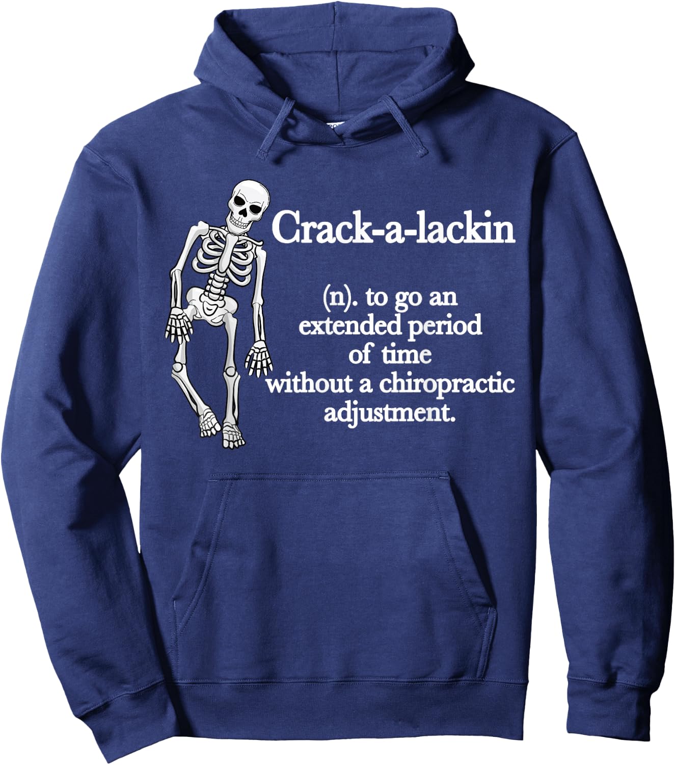 Funny Chiropractor Definition Chiropractic Hoodie - Hoodie | Navy