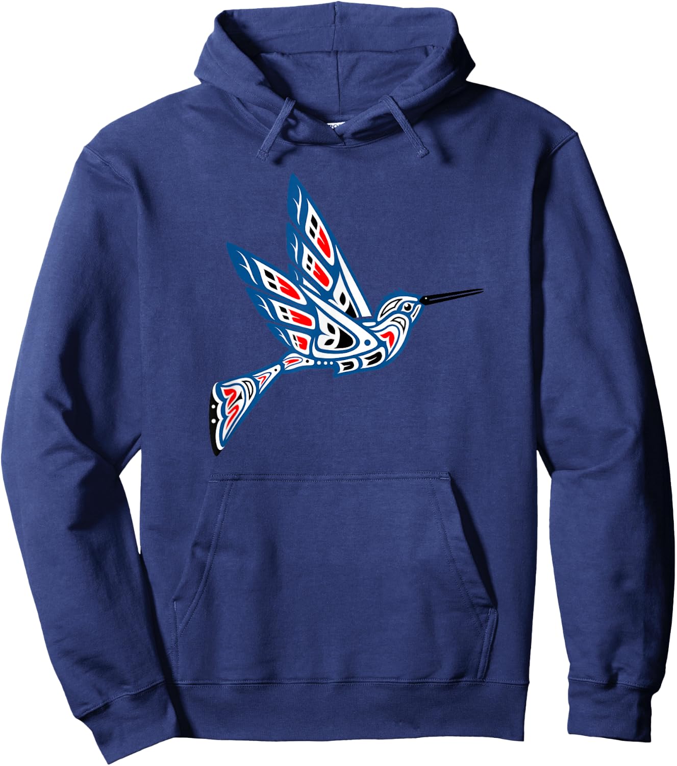 Hummingbird Native American Indian Pacific Northwest Art Hoodie - Hoodie | Navy