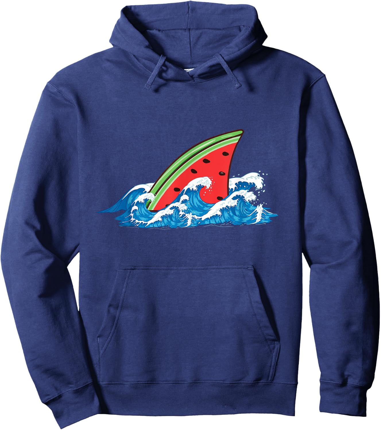 Shark Watermelon Cute Shark For Boys And Girls Hoodie - Hoodie | Navy