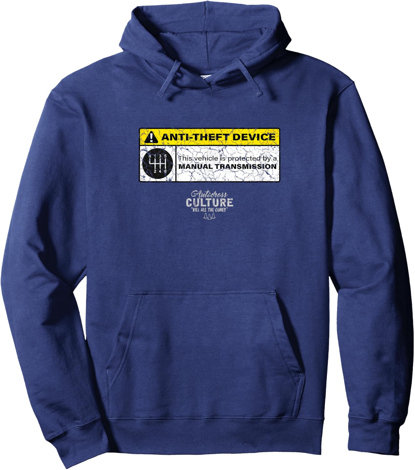 Manual Transmission Anti Theft Device Funny Autocross Hoodie - Hoodie | Navy